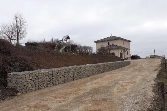 Soutènement de route - Rumilly - T.P.A.F GIET